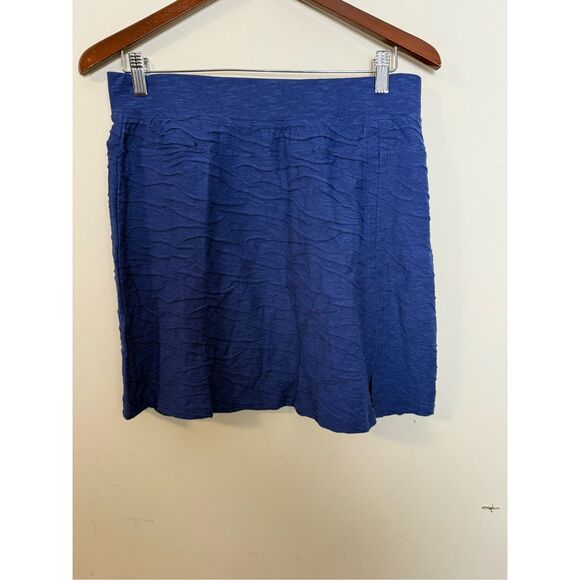 Toad & Co. Samba Wave Short Skirt Breton Blue Organic Cotton Medium - Picture 1 of 5